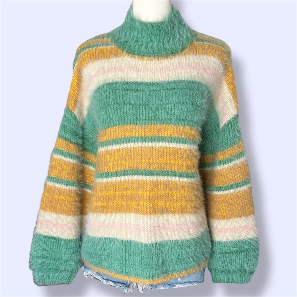Urban Outfitters Kimchi Blue Fuzzy Striped Sweater